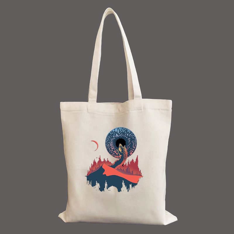 Women Bags Dune - アニメフランク・アラキス・デューンショッピングバッグ女性スイートキャンバスレジャーデイリーショップ高品質原宿オールマッチ食料品バッグ