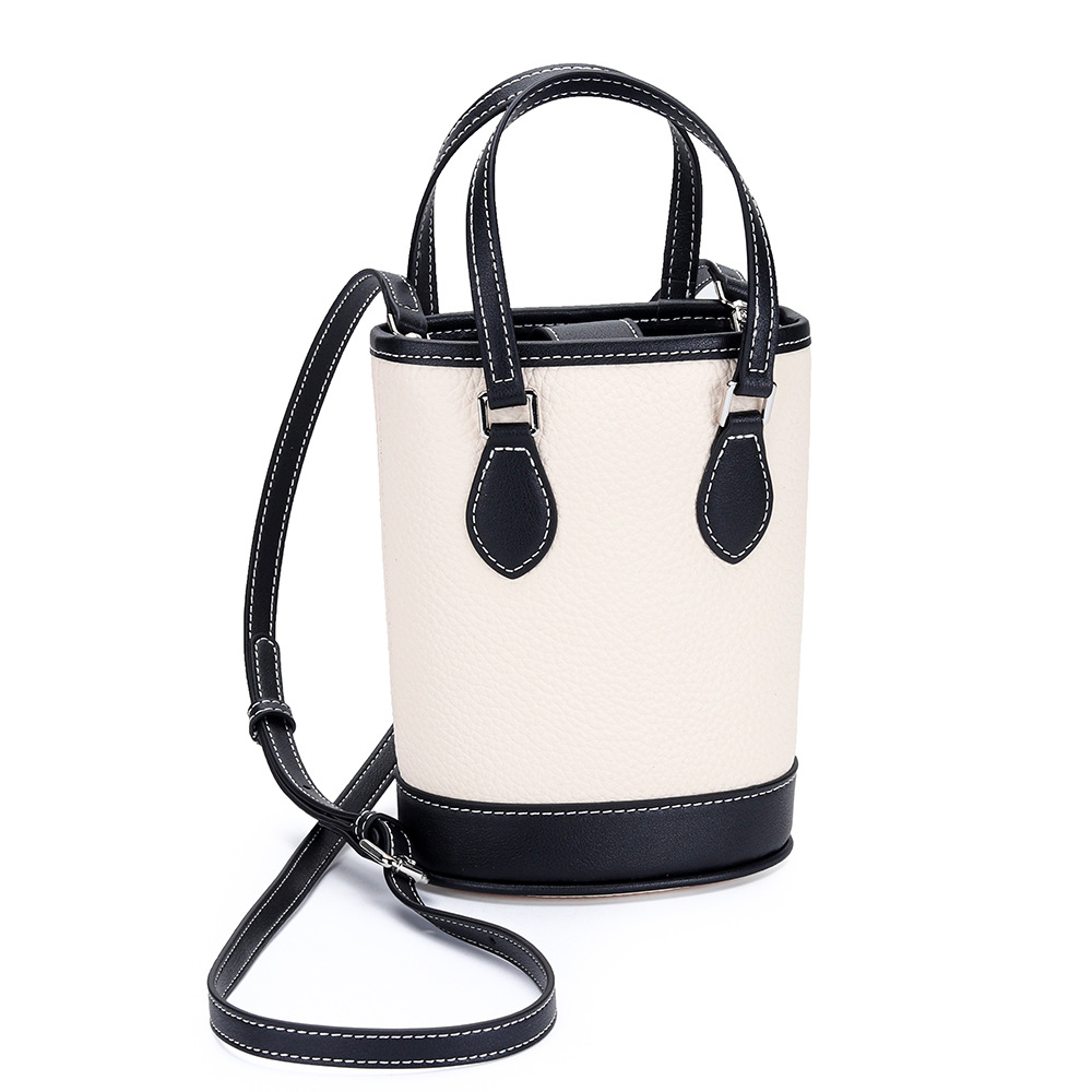 Women Bags Amazon - 高級女性クロスボディバッグトレンディな本物の牛革ランチバッグバケットバッグフードバスケットアマゾンピクニックハンドバッグソフトトップハンドル