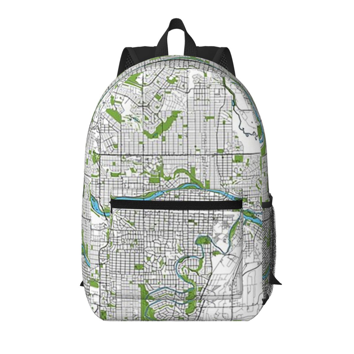 Women Bags In Canada - カルガリー カナダ - アーティスティックマップ 学生用バックパック スクールバッグ