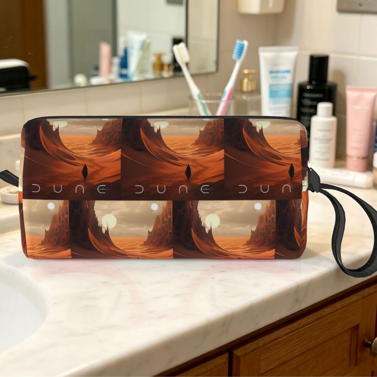Women Bags Dune - デューン 2020 ファンアートメイクアップバッグ化粧品オーガナイザートイレタリー化粧品バッグ女性用美容旅行鉛筆ケース