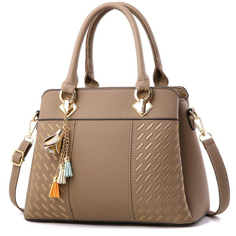 Women Bags Guess - Gusure 高級ハンドバッグ女性クロスボディバッグタッセルぶら下げ大容量女性ショルダーバッグ刺繍トートバッグ A メイン