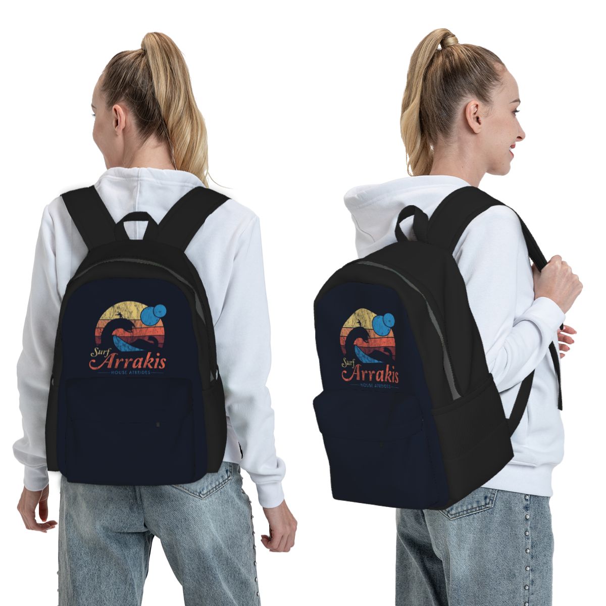 Women Bags Dune - アラキスを訪問する ディストレスト サーフ デューン SF バックパック