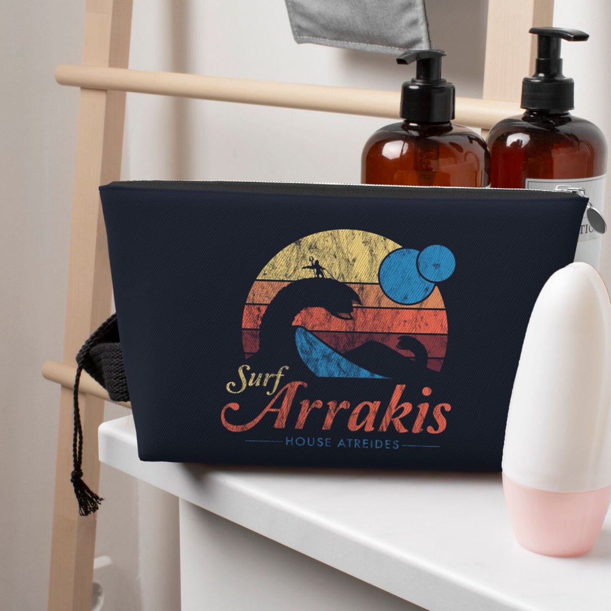 Women Bags Dune - Arrakis ディストレスト サーフ デューン SF 女性化粧品バッグ
