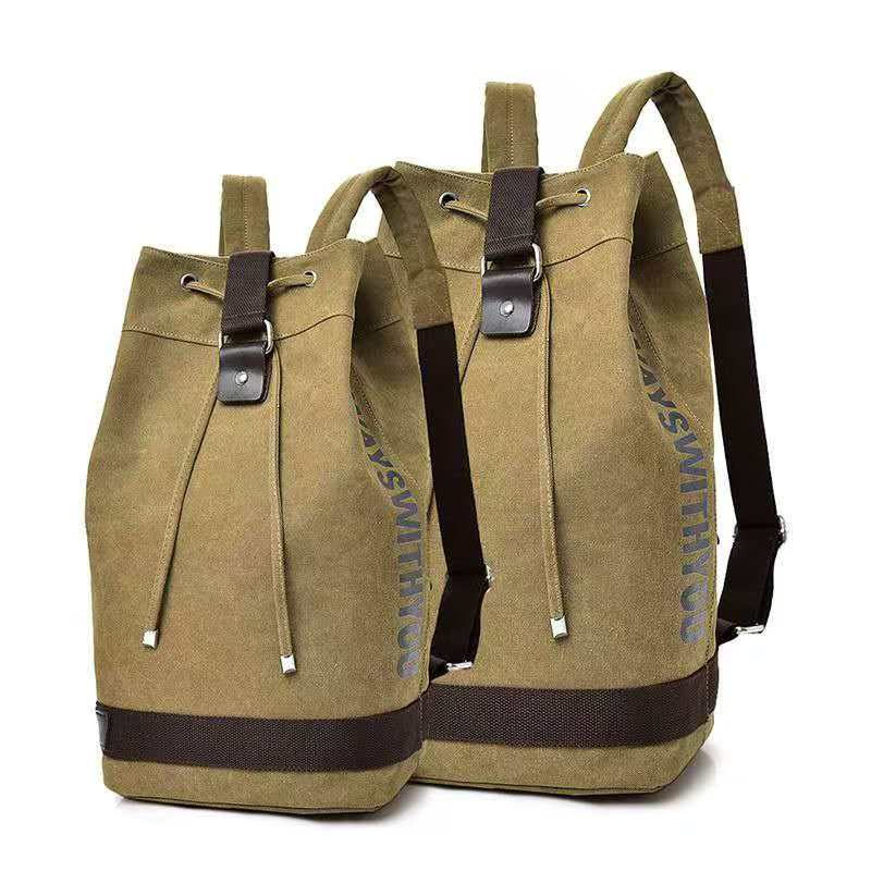 Women Bags 2026 - 2026 キャンバスバックパック、デュアルショルダーストラップ付き、大容量バケットバッグ、男女兼用、アウトドア、カジュアル、旅行に最適
