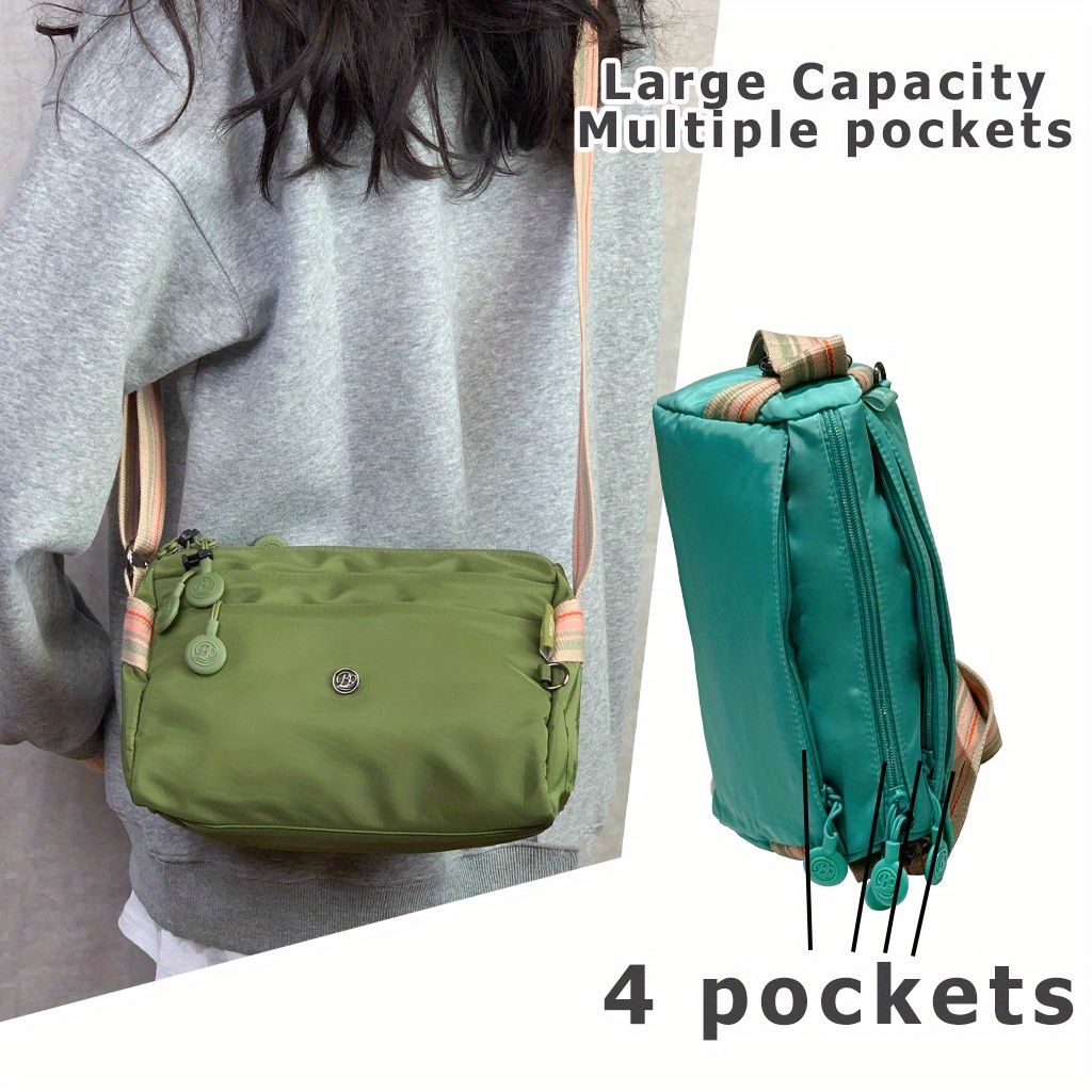 Women Bags Guess - 超軽量ナイロンクロスボディバッグ女性用調節可能なワイドストラップ軽量レディースバッグジッパー開閉スタイリッシュなメッセンジャーバッグ