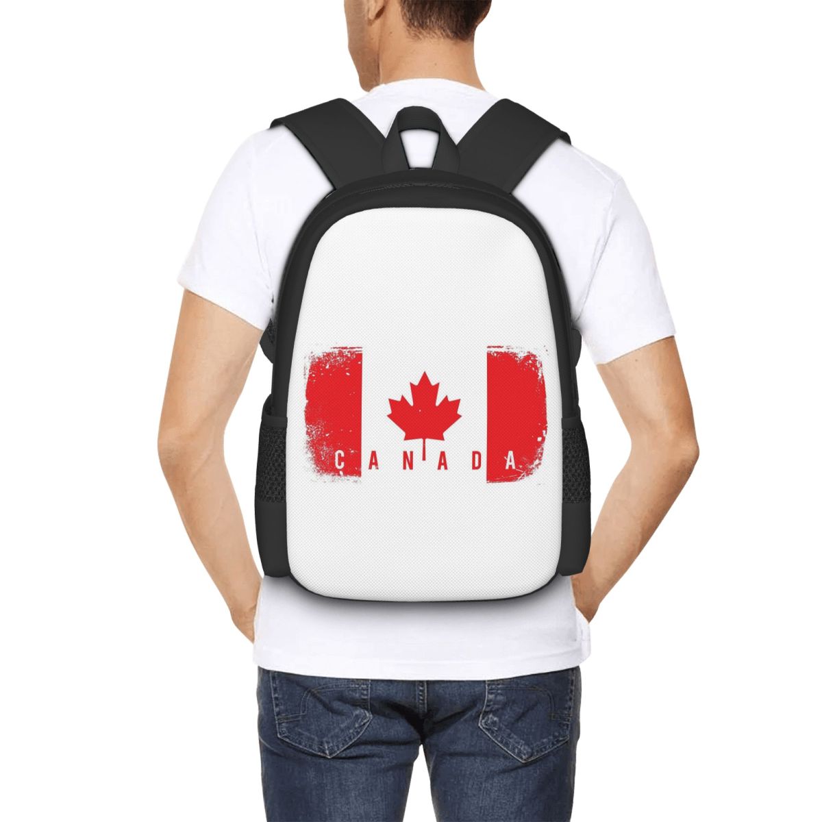 Women Bags In Canada - カナダ国旗学生バックパックスクールバッグハイキング旅行デイパック男性女性ファッションブックバッグショルダーバッグ