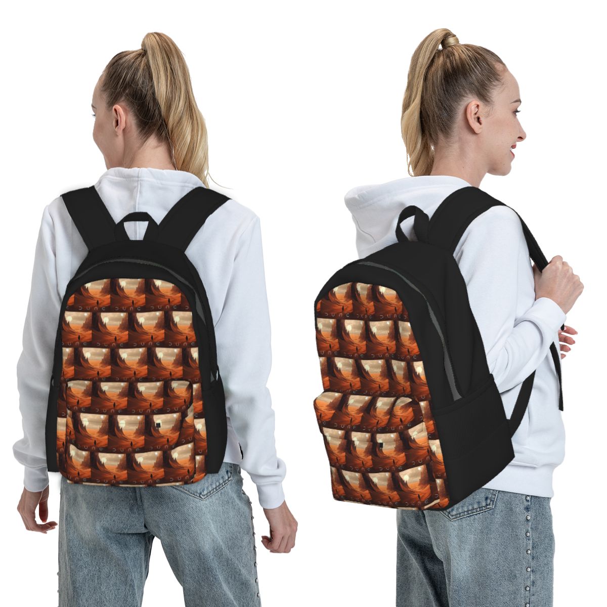 Women Bags Dune - デューン 2020 ファンアートバックパック男の子女の子ブックバッグ子供スクールバッグラップトップショルダーバッグ男性女性用