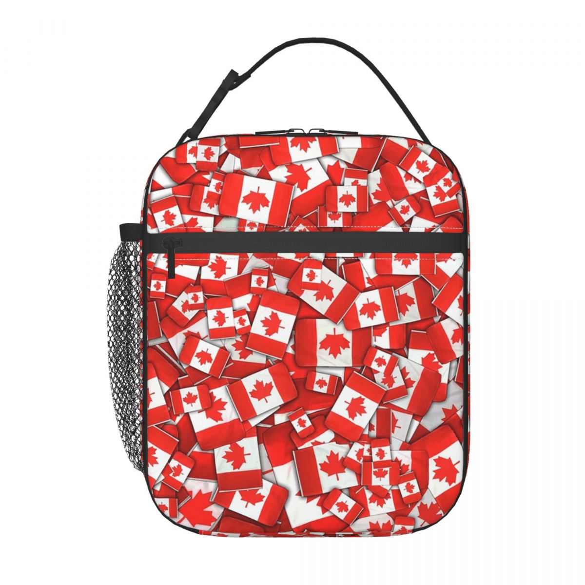 Women Bags In Canada - カナダ国旗パターン断熱ランチバッグ女性子供用ポータブルフードボックスサーマルランチボックストート