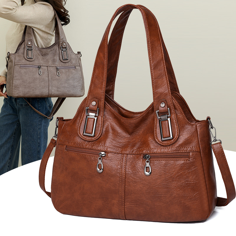 Women Bags Guess - 2024年 女性用 高級レザーショルダーバッグ トップハンドルバッグ カジュアル 大容量