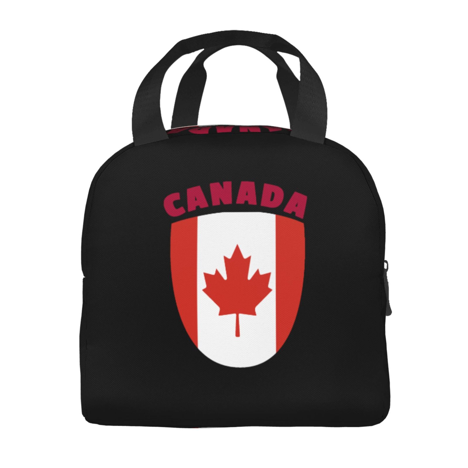 カナダの国旗プリント断熱ランチバッグ学校用防水クーラーサーマ - Women Bags In Canada のレビューと価格