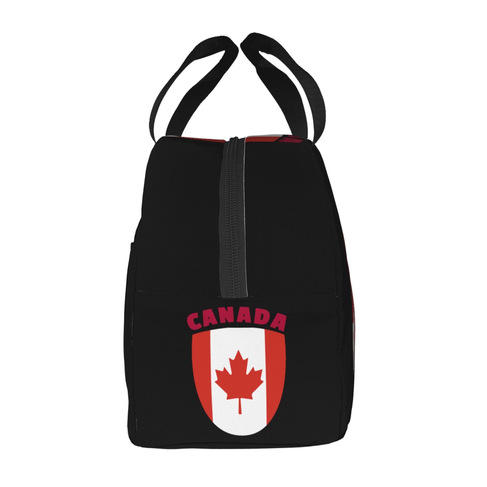 カナダの国旗プリント断熱ランチバッグ学校用防水クーラーサーマ - Women Bags In Canada のレビューと価格