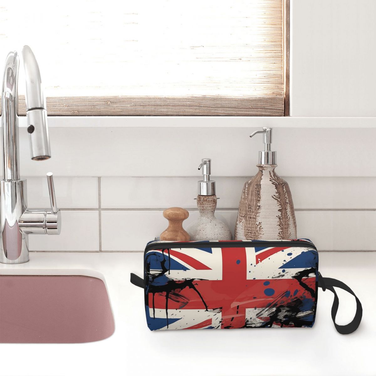 ユニオンジャック英国旗イギリス英国メイクアップバッグトイレタ - Women Bags Uk のレビューと価格