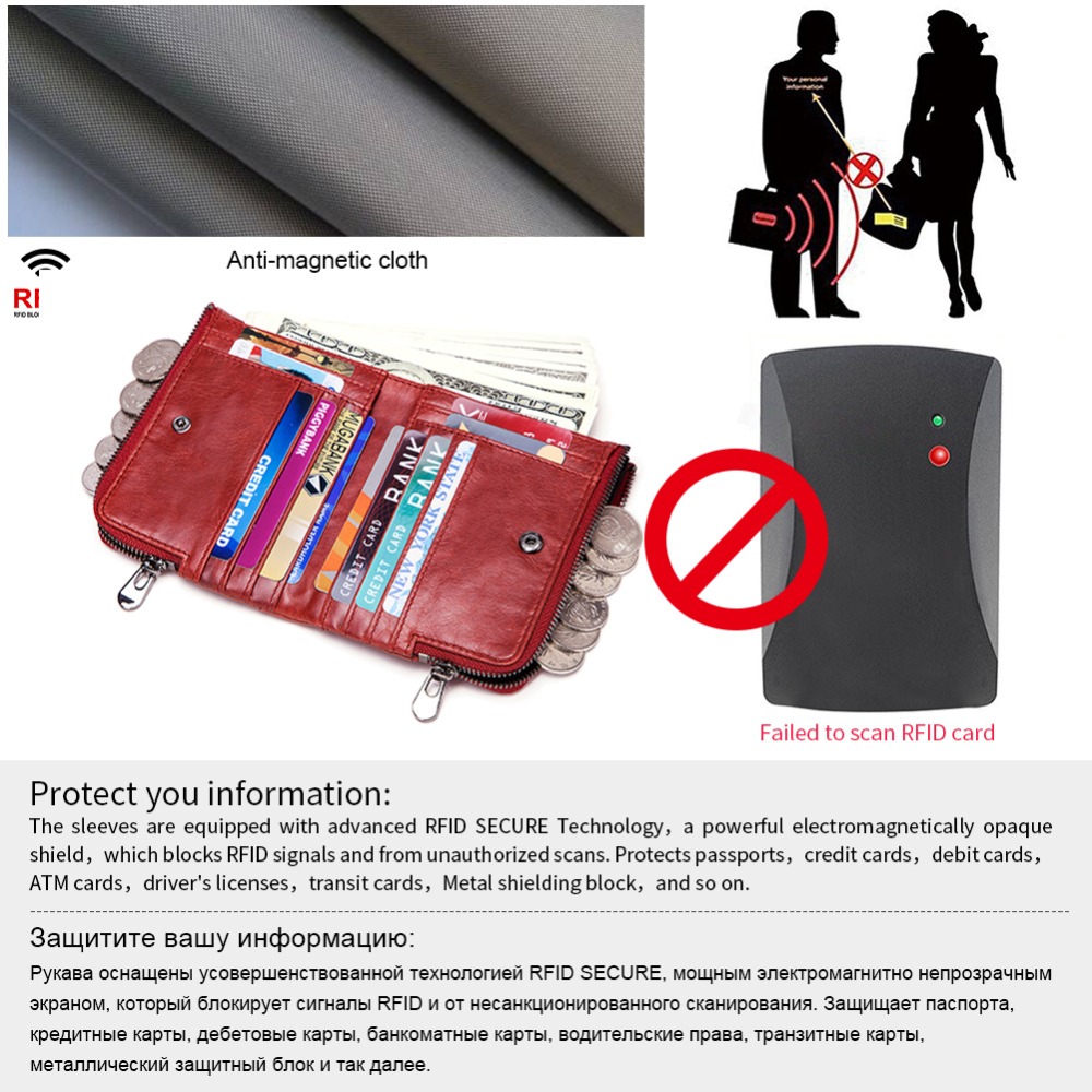 KAVIS 本革女性財布女性赤 Rfid 小銭入れ小さな財布 - Women'S Bags At M&S のレビューと価格