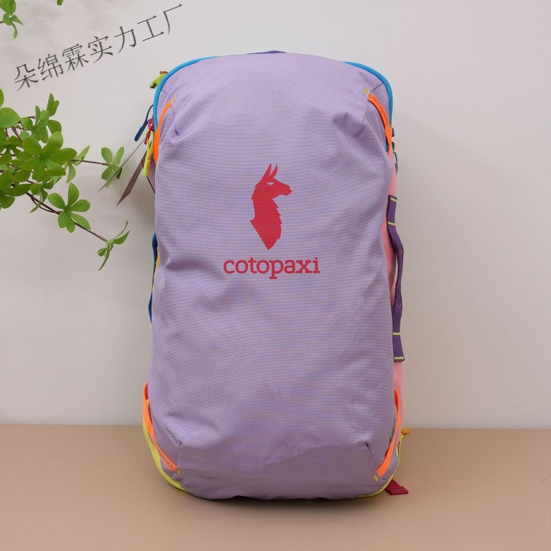 防水カラーブロックバックパック男性女性大容量旅行バッグアウト - Women Bags 2026 のレビューと価格