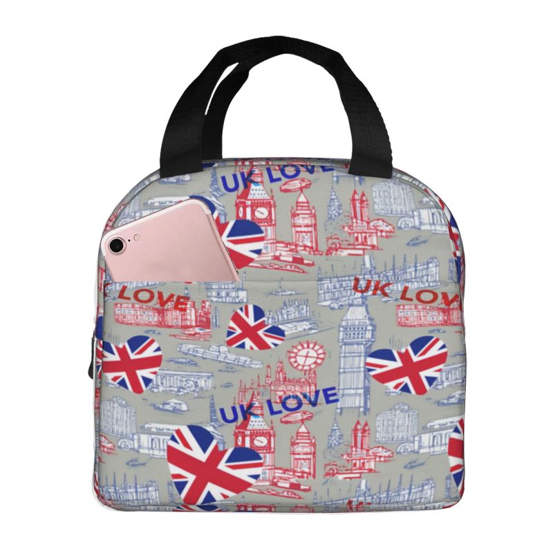 英国の国旗 断熱ランチボックス 女性用 英国国旗 保温保冷ラ - Women Bags Uk のレビューと価格
