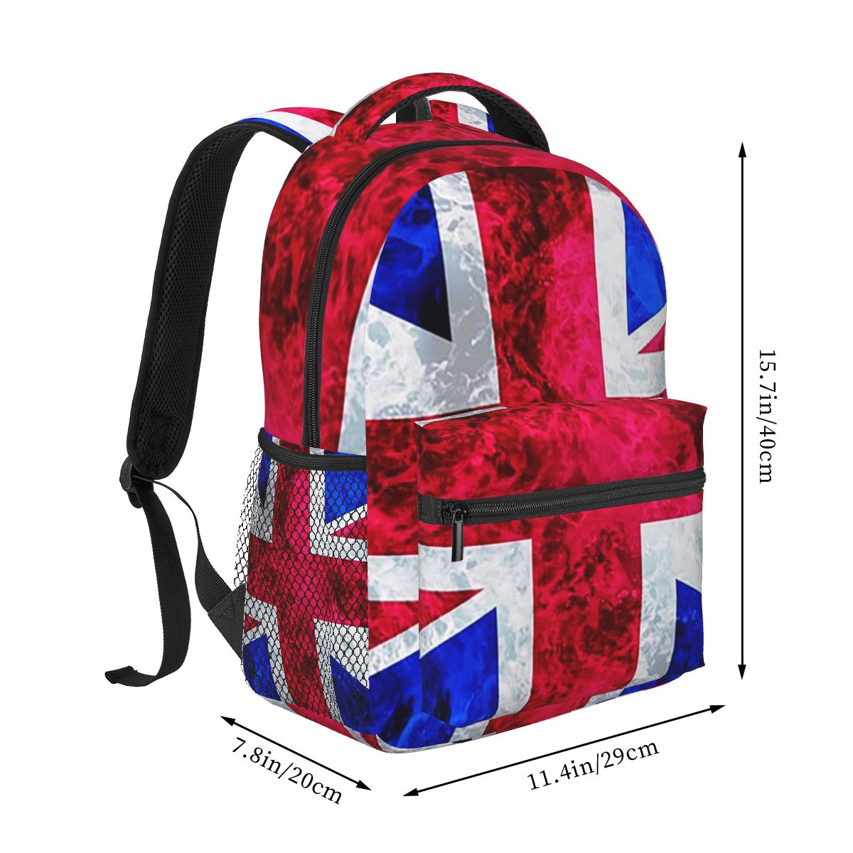 イギリスのユニオンジャック旗柄 ブリティッシュ学生用バックパ - Women Bags Uk のレビューと価格