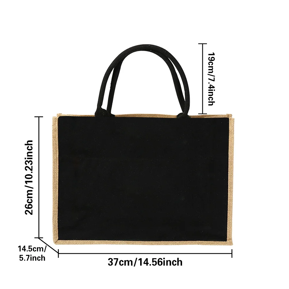 ジュートバッグ ハンドバッグ リネンショルダーバッグ サック - Women Bags Jute のレビューと価格