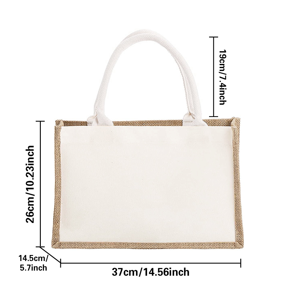 ビーチバーラップキャンバストートバッグ キュートなモンスター - Women Bags Jute のレビューと価格