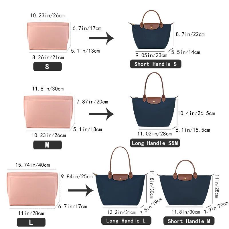 フェルトインサートバッグ ロンシャンハンドバッグ用 ライナー - Women'S Bags Longchamp のレビューと価格