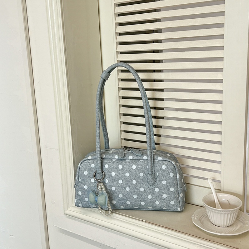 2026年新作ポルカドットミニボストンショルダーバッグ、エレ - Women Bags 2026 のレビューと価格