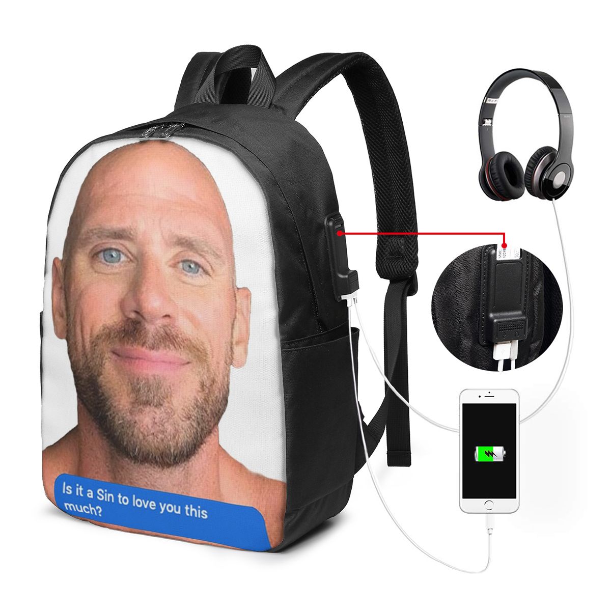 Johnny Sins Flirty Text Bubble - Women Bags For Women のレビューと価格