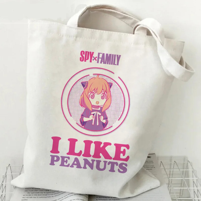かわいいスパイ X ファミリーショッピングバッグプリントキャ - Women X Bags のレビューと価格