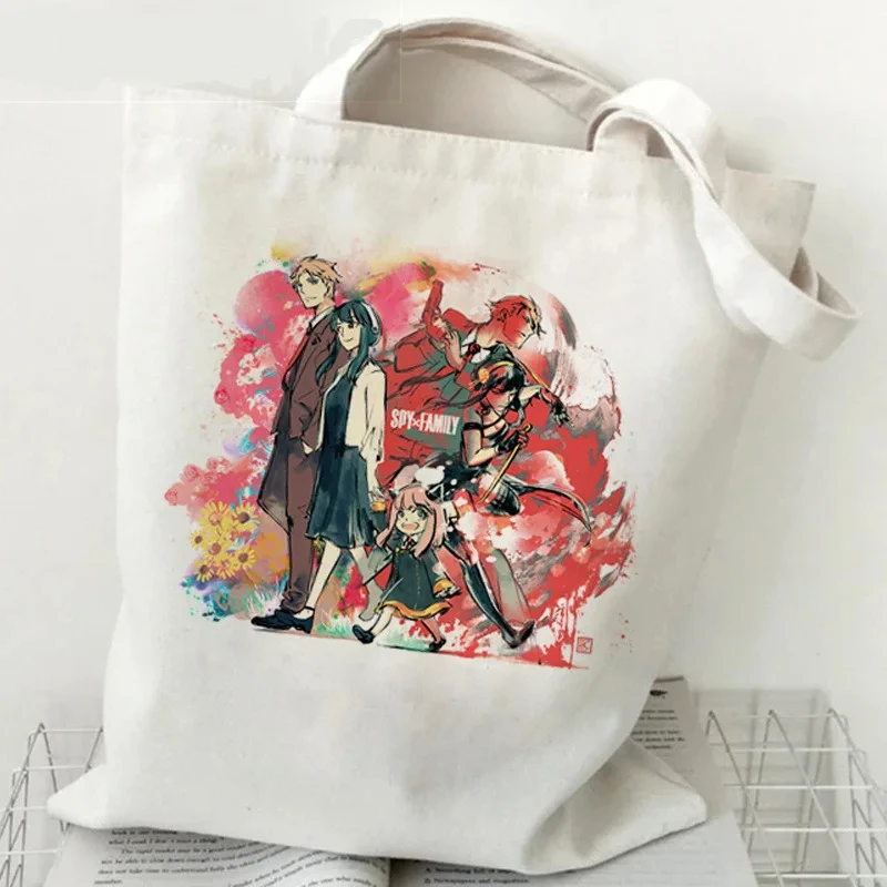 かわいいスパイ X ファミリーショッピングバッグプリントキャ - Women X Bags のレビューと価格
