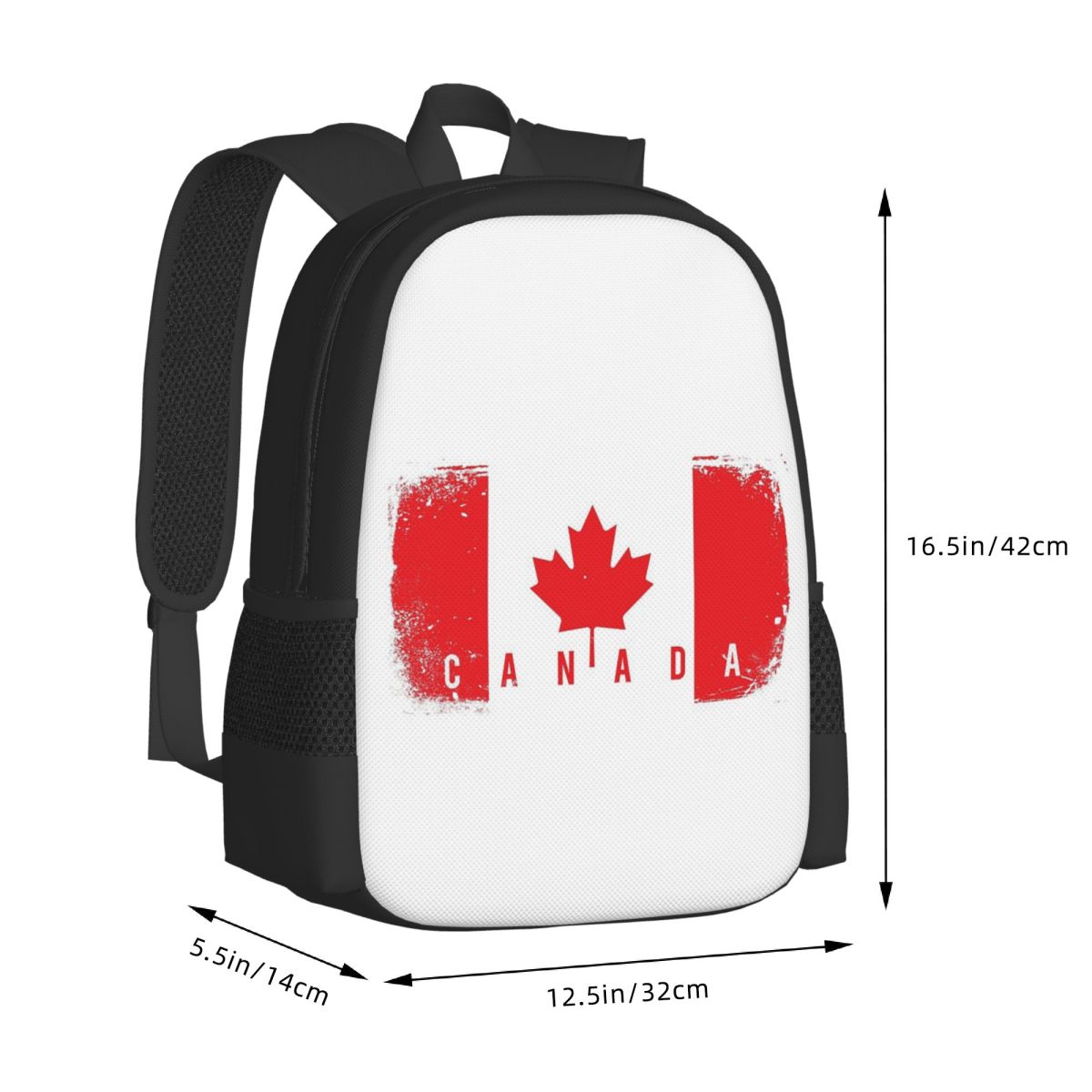 カナダ国旗学生バックパックスクールバッグハイキング旅行デイパ - Women Bags In Canada のレビューと価格