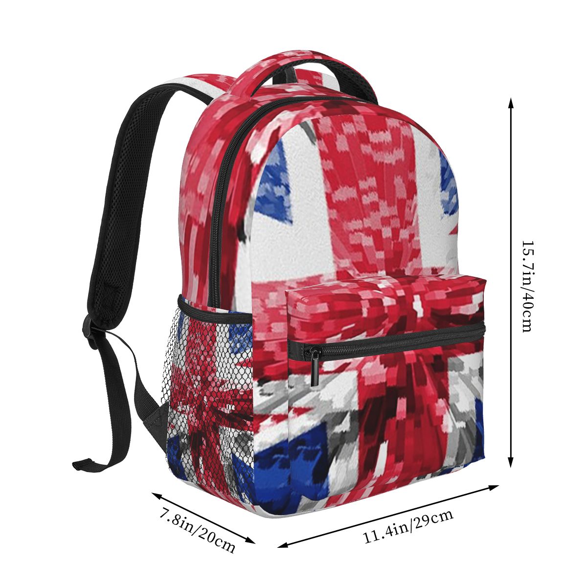イギリスのユニオンジャック旗柄 ブリティッシュ学生用バックパ - Women Bags Uk のレビューと価格
