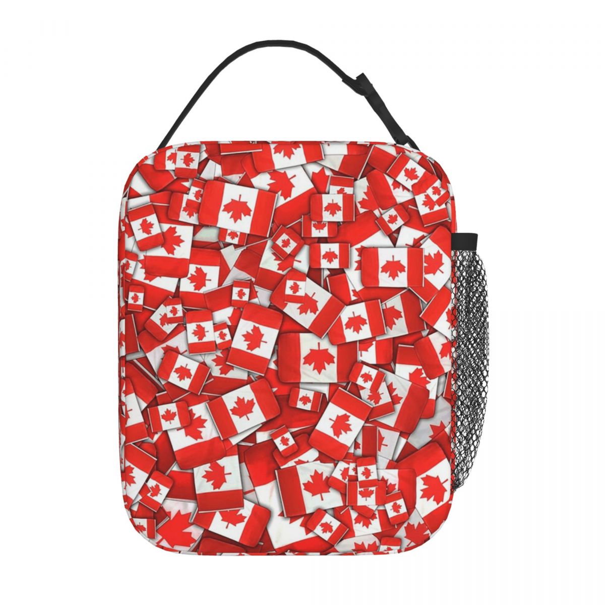 カナダ国旗パターン断熱ランチバッグ女性子供用ポータブルフード - Women Bags In Canada のレビューと価格