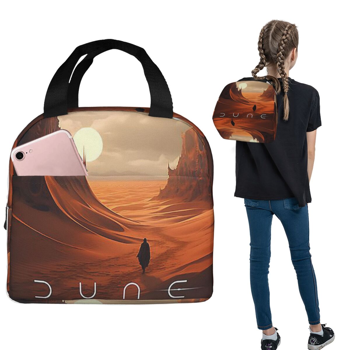 デューン 2020 ファンアート断熱ランチバッグ女性子供用ポ - Women Bags Dune のレビューと価格