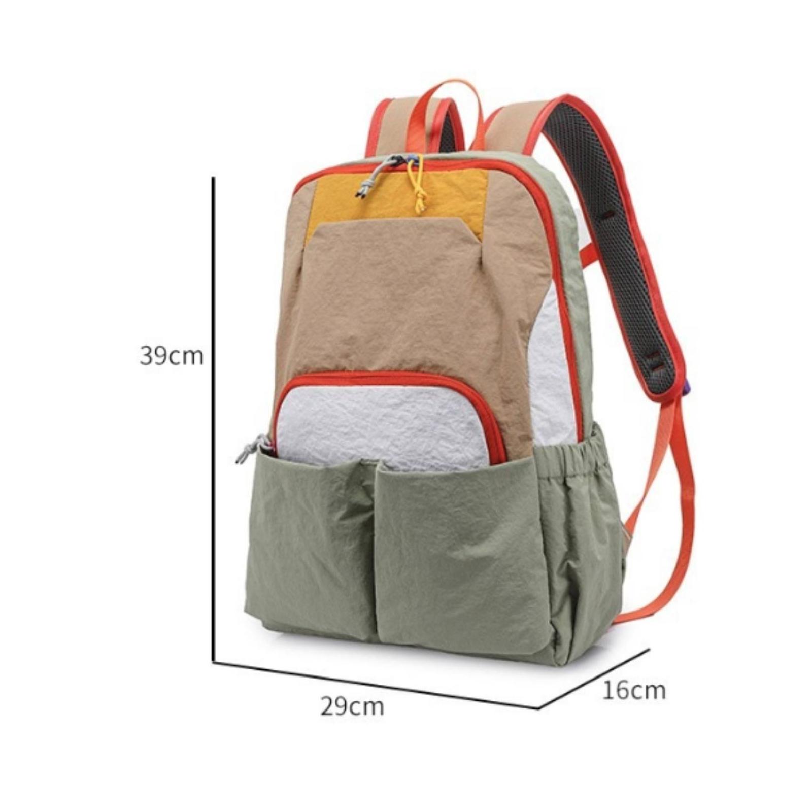 アウトドア旅行用リュックサック クラシック長方形軽量ナイロン - Women Bags Pack のレビューと価格
