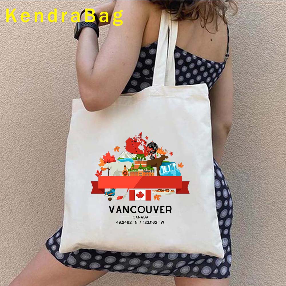 ハッピーカンダの日カナディアン観光ギフト一重項市の風景きしむ - Women Bags In Canada のレビューと価格