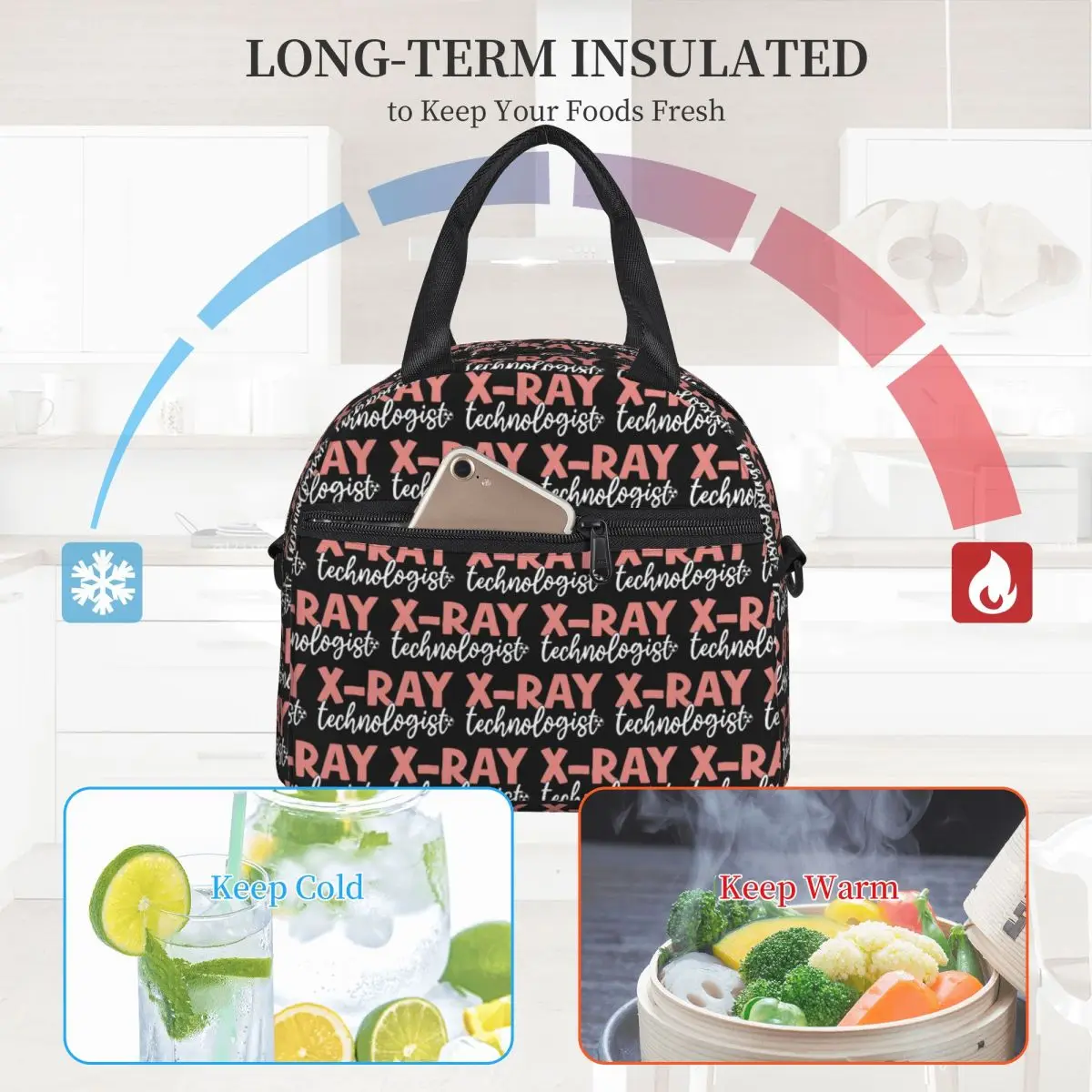 X線技術者 - 放射線科用断熱ランチバッグ 女性用 子供用  - Women X Bags のレビューと価格