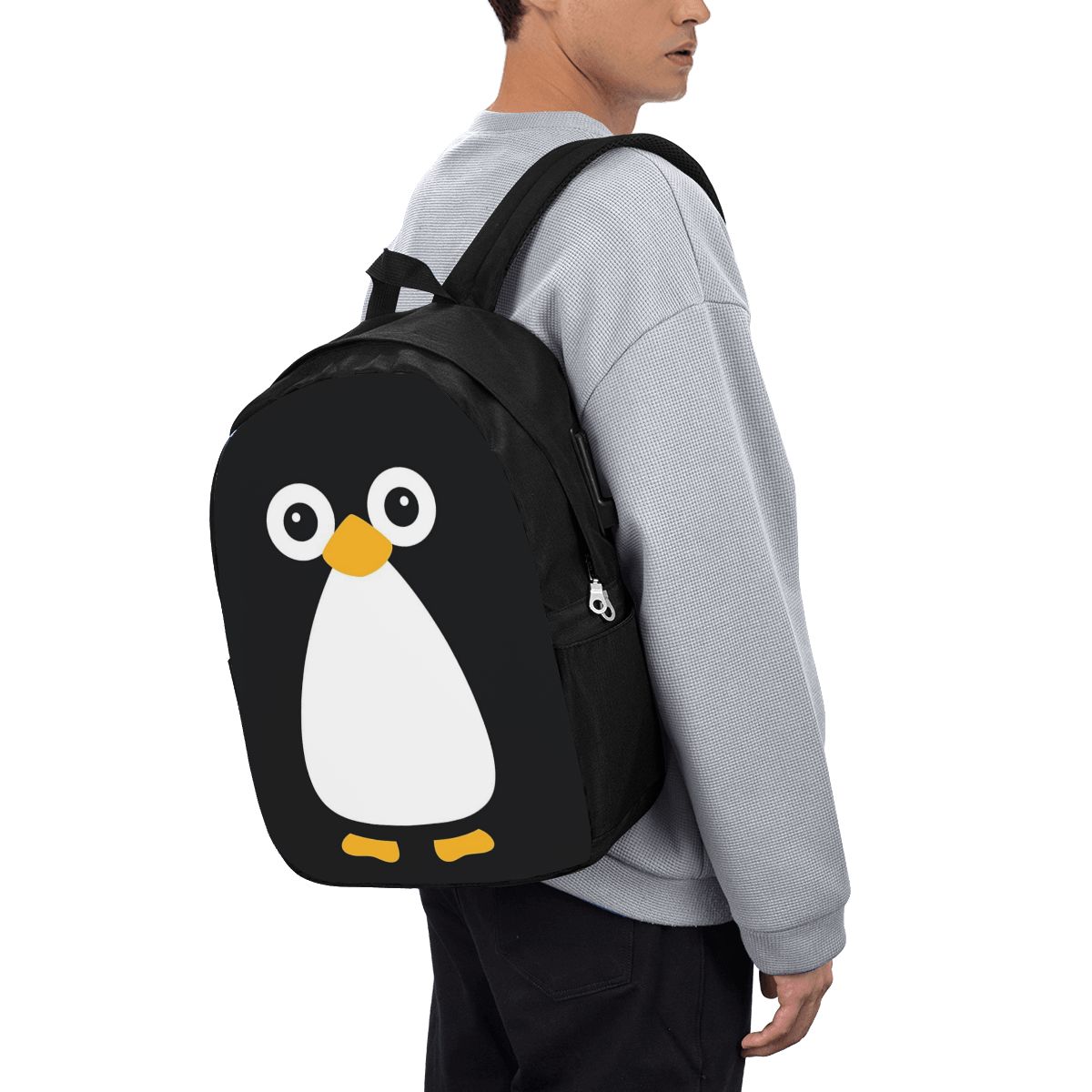 かわいいベクターペンギンバックパック旅行ノートブックバッグコ - Women Bags For Women のレビューと価格