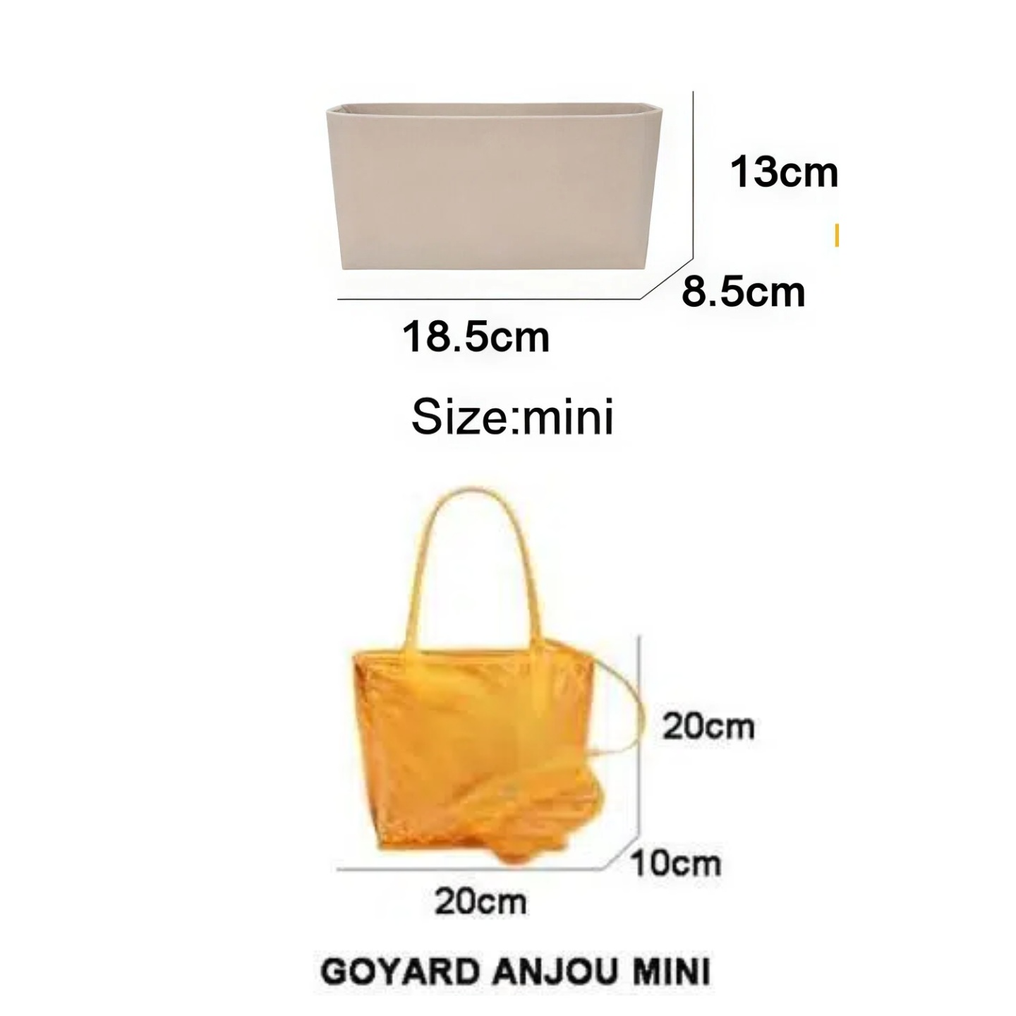 ゴヤールトートバッグ用フェルトインサートバッグコスメティック - Women Bags Goyard のレビューと価格