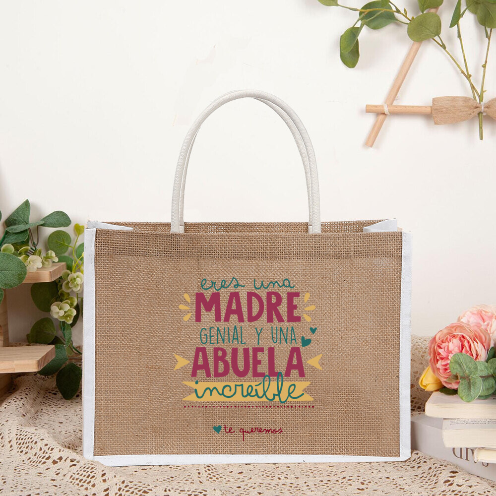 あなたは素晴らしいお母さんであり、素晴らしいおばあちゃんです - Women Bags Jute のレビューと価格